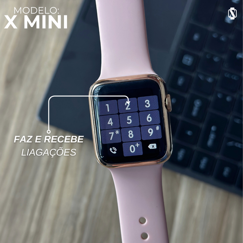 X-Mini Microwear 38mm | Menor Smartwatch do Mercado | 2° Geração, Motion Game e Apresentação Premium