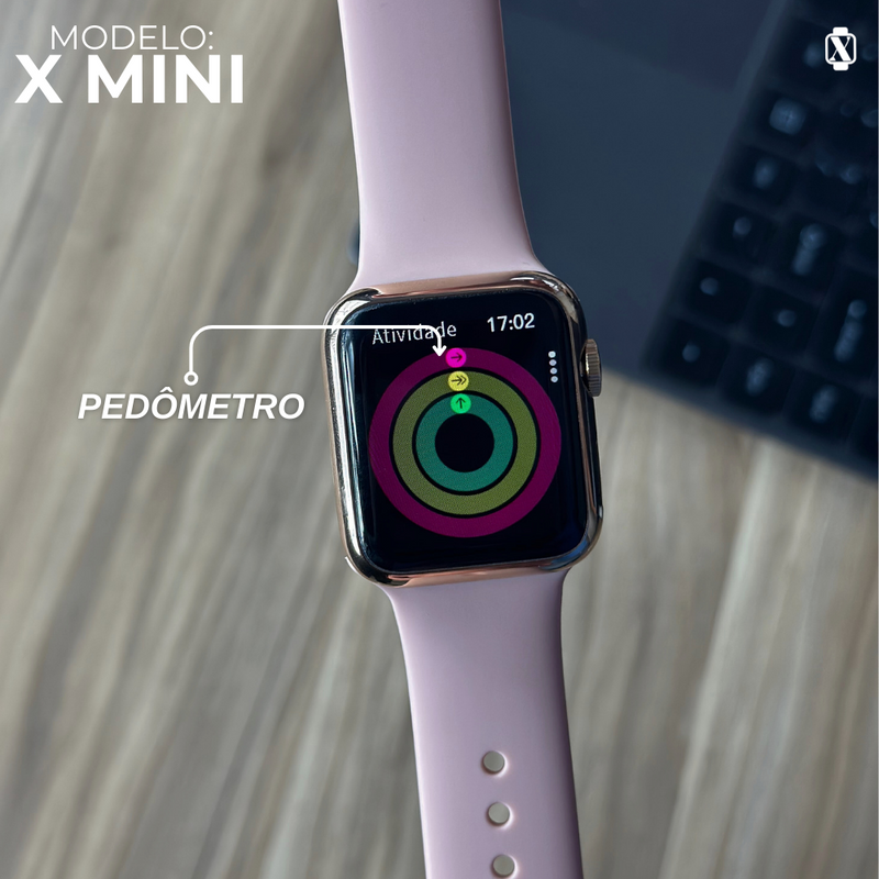 X-Mini Microwear 38mm | Menor Smartwatch do Mercado | 2° Geração, Motion Game e Apresentação Premium