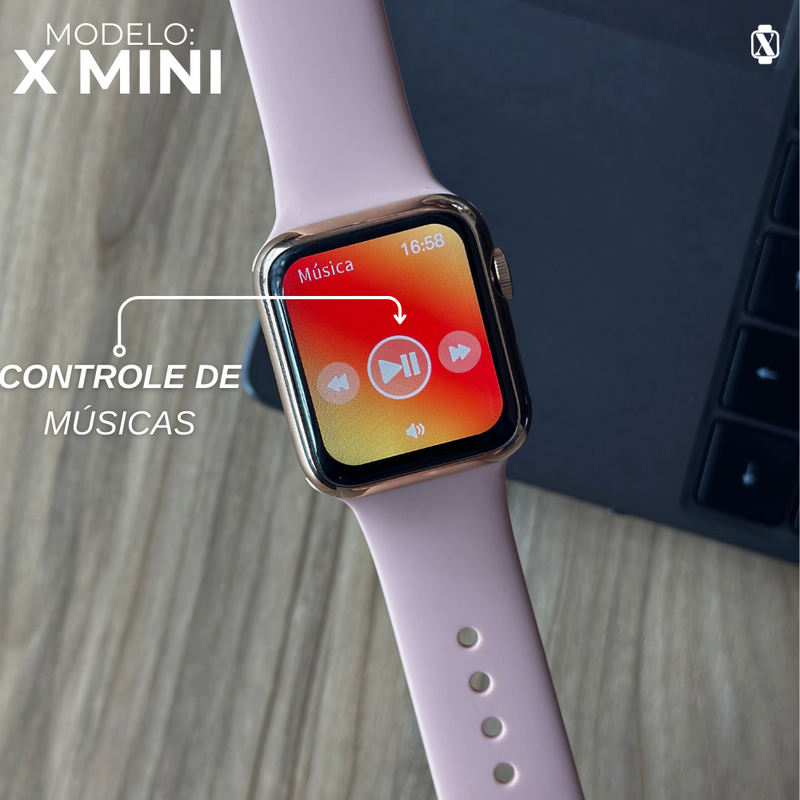 X-Mini Microwear 38mm | Menor Smartwatch do Mercado | 2° Geração, Motion Game e Apresentação Premium