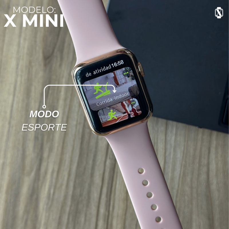 X-Mini Microwear 38mm | Menor Smartwatch do Mercado | 2° Geração, Motion Game e Apresentação Premium