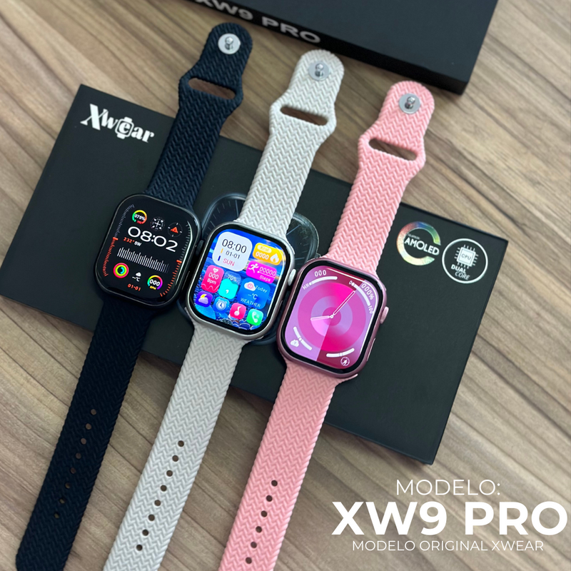 Smartwatch -Xw9 Pro / Tradicional Com Tela Amoled E Cpu Dual Core + Função Dois Gestos