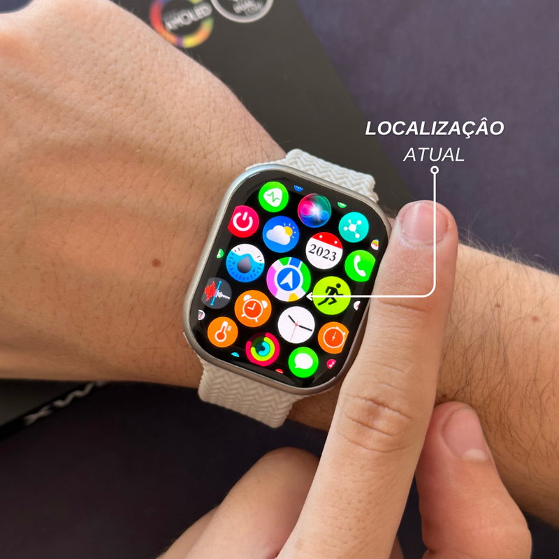 Smartwatch -Xw9 Pro / Tradicional Com Tela Amoled E Cpu Dual Core + Função Dois Gestos