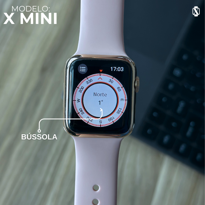 X-Mini Microwear 38mm | Menor Smartwatch do Mercado | 2° Geração, Motion Game e Apresentação Premium