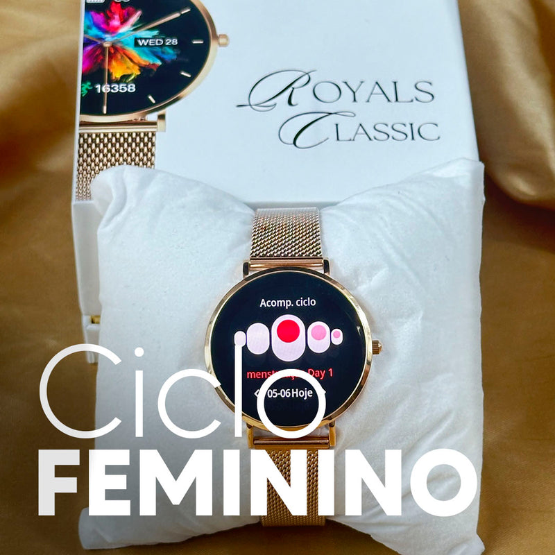 ROYALS CLASSIC WEARZONE | Smartwatch Elegante | AMOLED