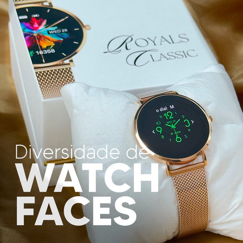 ROYALS CLASSIC WEARZONE | Smartwatch Elegante | AMOLED