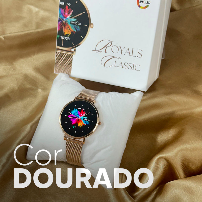 ROYALS CLASSIC WEARZONE | Smartwatch Elegante | AMOLED