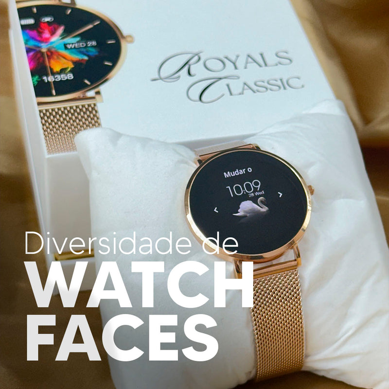 ROYALS CLASSIC WEARZONE | Smartwatch Elegante | AMOLED