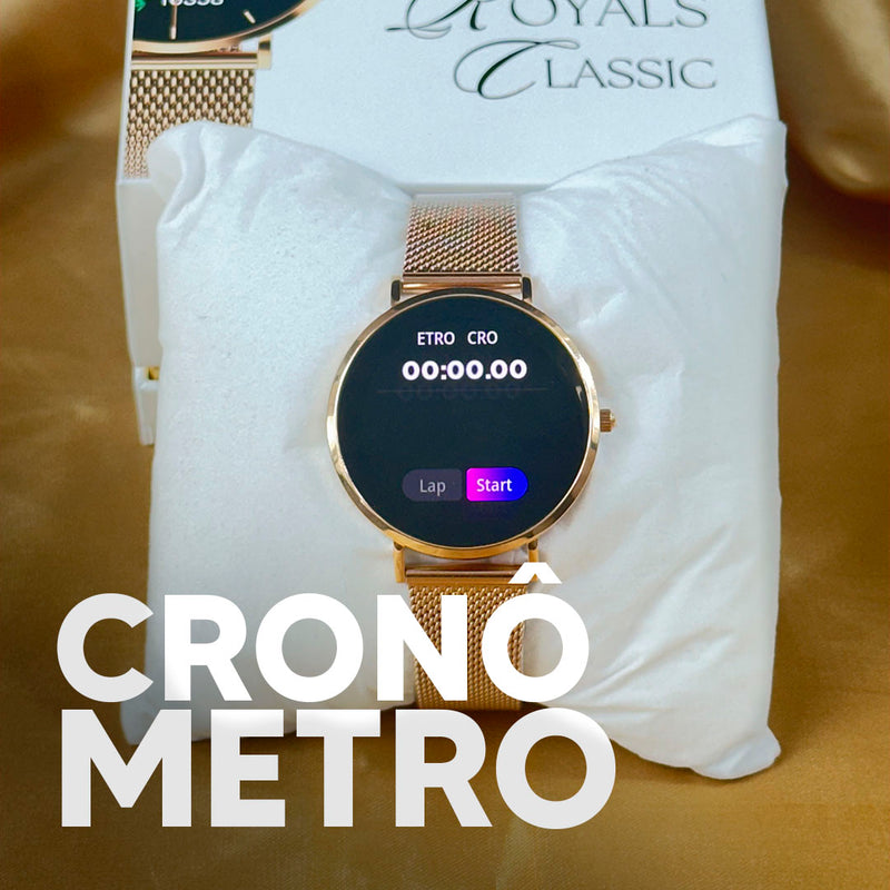 ROYALS CLASSIC WEARZONE | Smartwatch Elegante | AMOLED