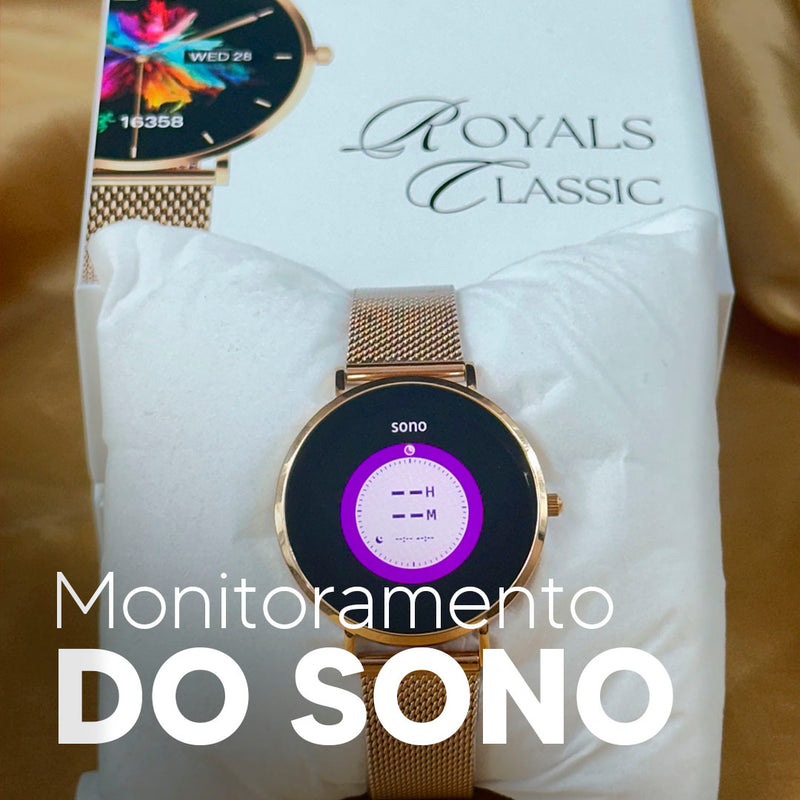 ROYALS CLASSIC WEARZONE | Smartwatch Elegante | AMOLED