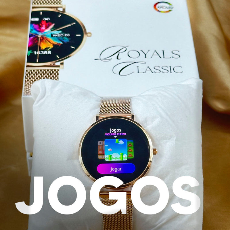 ROYALS CLASSIC WEARZONE | Smartwatch Elegante | AMOLED