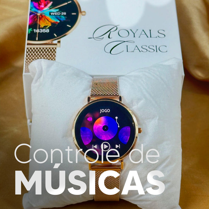 ROYALS CLASSIC WEARZONE | Smartwatch Elegante | AMOLED