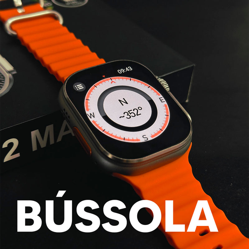 Smartwatch - Ultra 2 Max / Tela Amoled, Função 2 Gestos E Cpu Dual Core / 49 mm