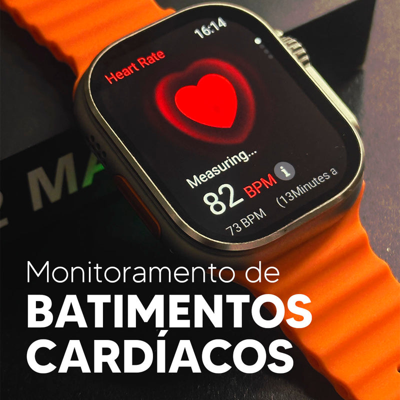 Smartwatch - Ultra 2 Max / Tela Amoled, Função 2 Gestos E Cpu Dual Core / 49 mm