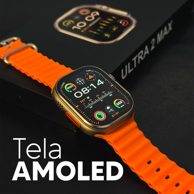 Smartwatch - Ultra 2 Max / Tela Amoled, Função 2 Gestos E Cpu Dual Core / 49 mm