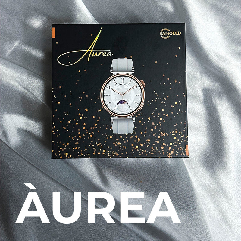 SMARTWATCH - ÁUREA 40 mm / TELA AMOLED COM DUAS PULSEIRAS