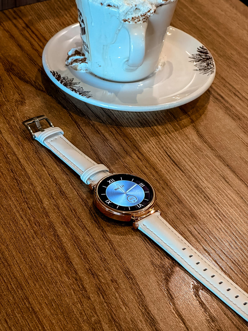 SMARTWATCH - ÁUREA 40 mm / TELA AMOLED COM DUAS PULSEIRAS