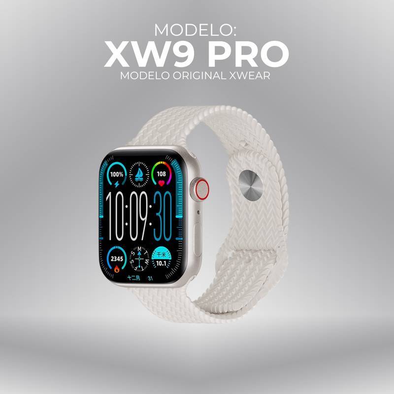 Smartwatch -Xw9 Pro / Tradicional Com Tela Amoled E Cpu Dual Core + Função Dois Gestos