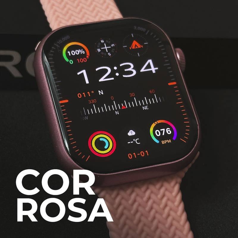 Smartwatch -Xw9 Pro / Tradicional Com Tela Amoled E Cpu Dual Core + Função Dois Gestos